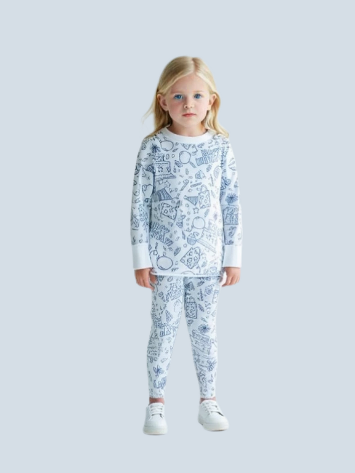 Coloring Pajama Set for Kids ‘Happy Birthday’