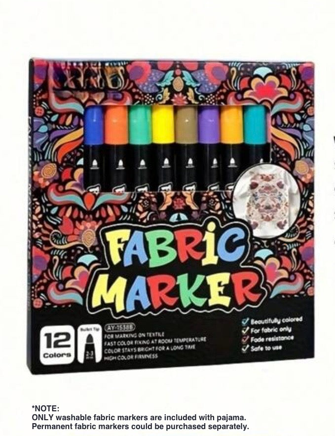 Coloring Pajama Set  for Kids ‘Spooky’