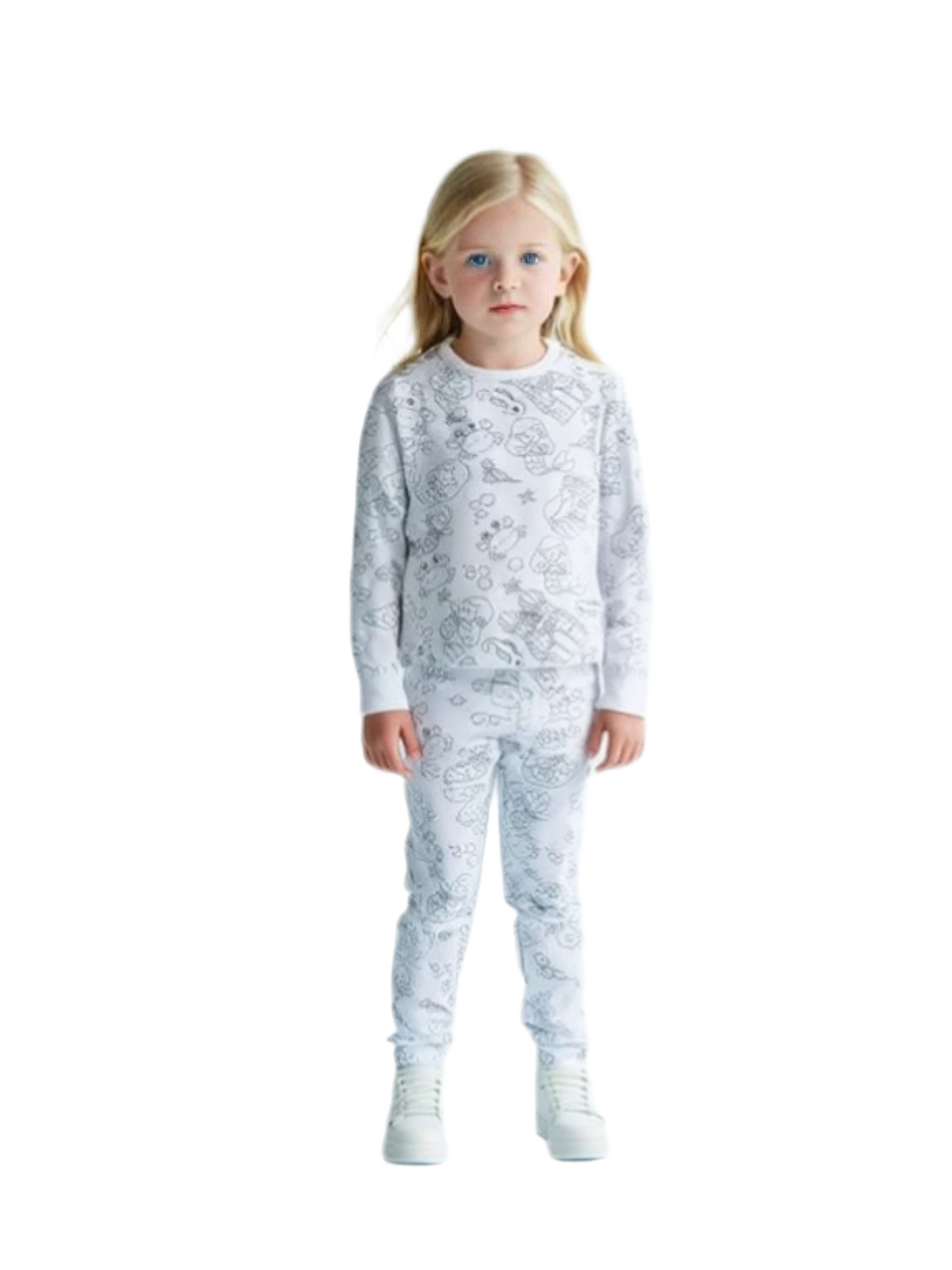 Coloring Pajama Set for Kids ‘Mermaid’