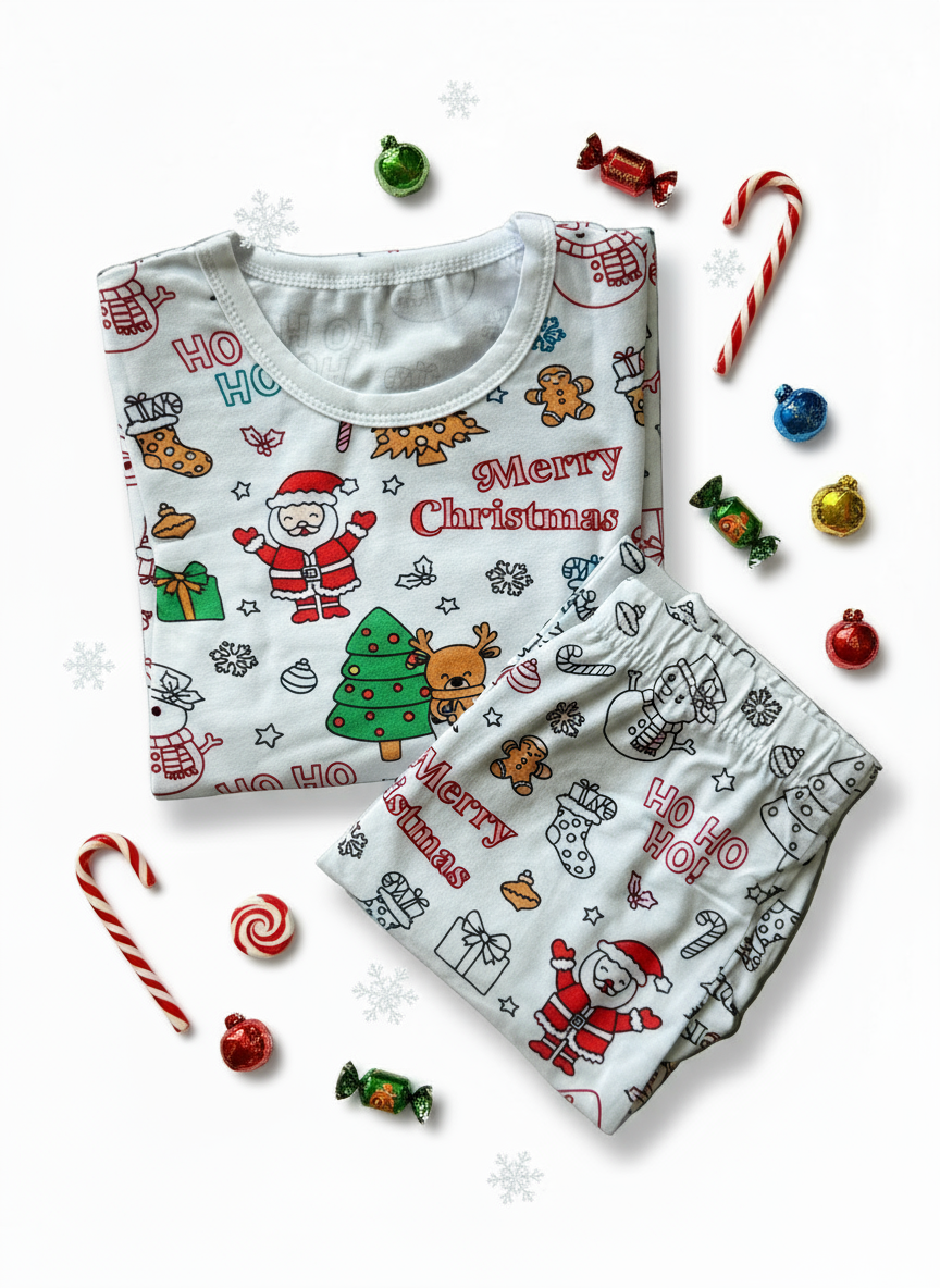Coloring Pajama Set for Kids ‘Christmas’