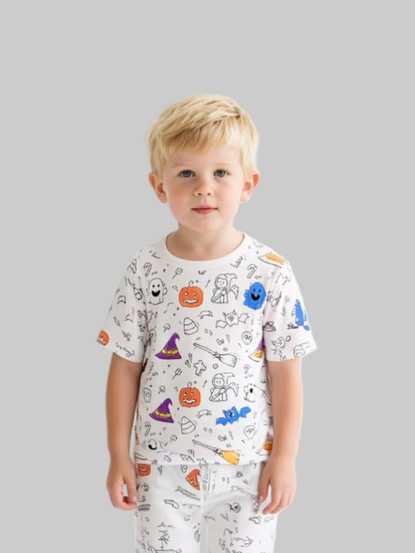 Coloring Pajama Set  for Kids ‘Spooky’